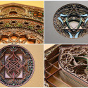 Delicate Stained Glass Windows of Cardboard …