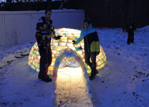 Can You Make Rainbow Igloo Out Of Milk Cartons….