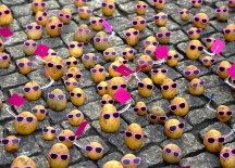 Hilarious Potatoes Art Wearing Pink Sunglasses