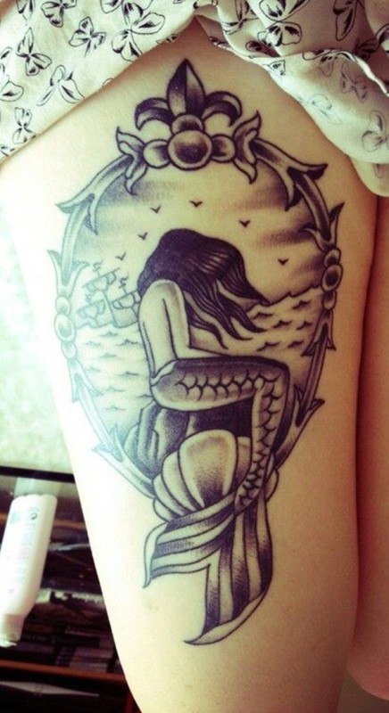 Mermaid - Mermaid Tattoo Ideas For Men and Women Mermaid Tattoo Ideas For Men and Women (31)