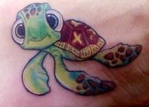 Lucky Turtle Tattoos For Boys And Girls