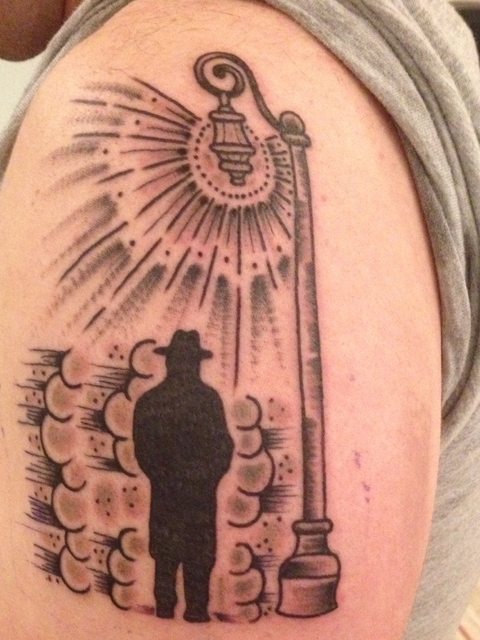 film noir shoulder piece by sir eric wilcox at tattoo paradise film noir shoulder piece by sir eric wilcox at tattoo paradise