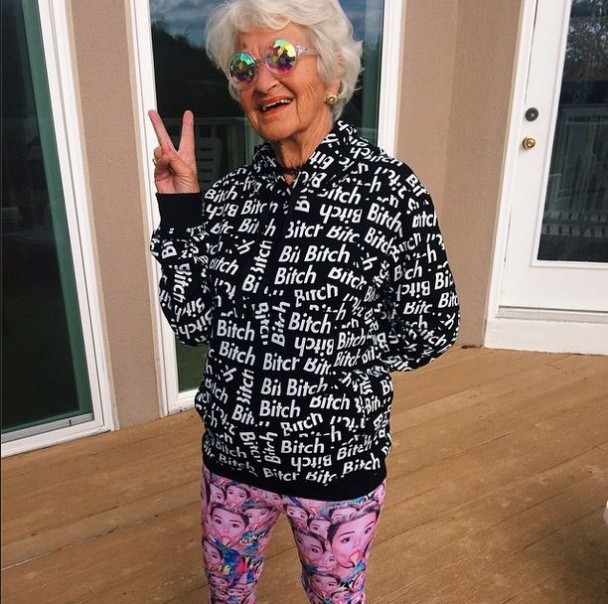 86 Year Old Cool Grandmother Popular On Instagram