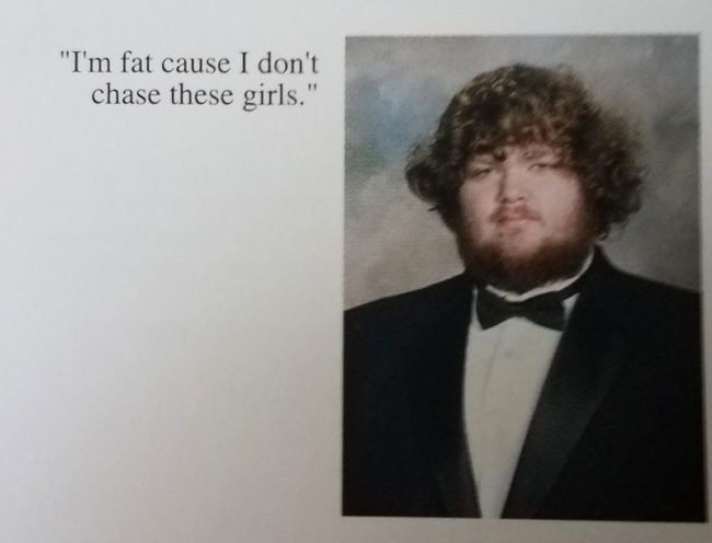 Photos - Funny Pictures – June 12, 2017 My brother graduated yesterday, here was his senior quote in his yearbook