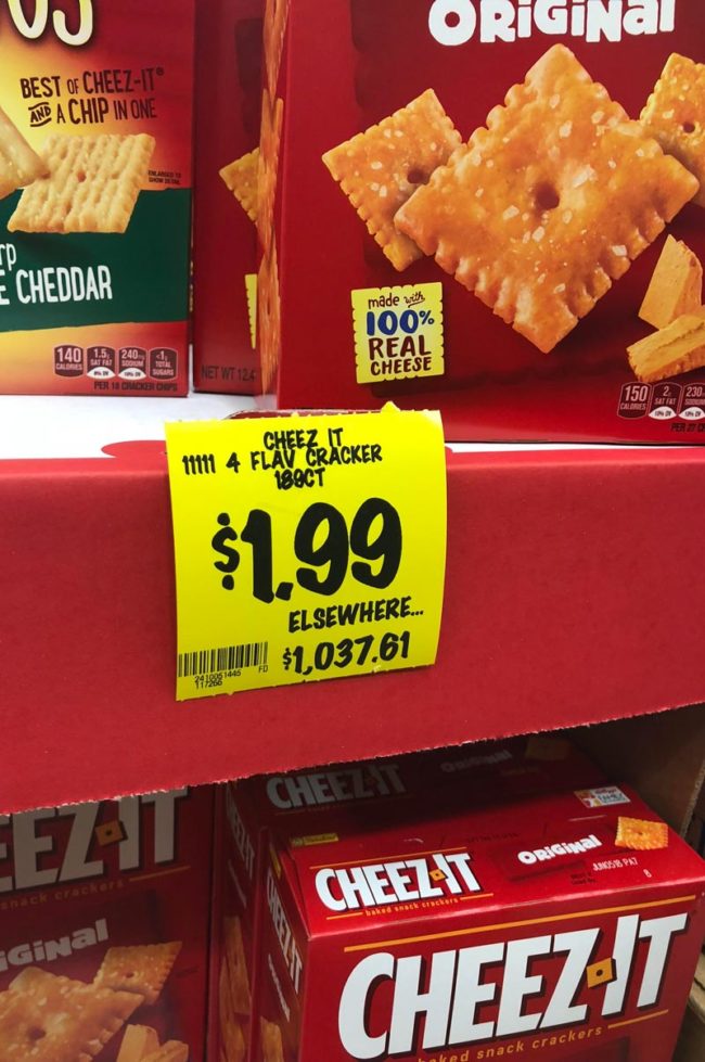 The Cheez-it economy is out of control