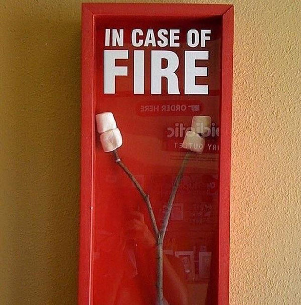 In case of fire