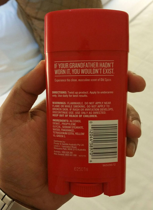 Touché Old Spice, touché