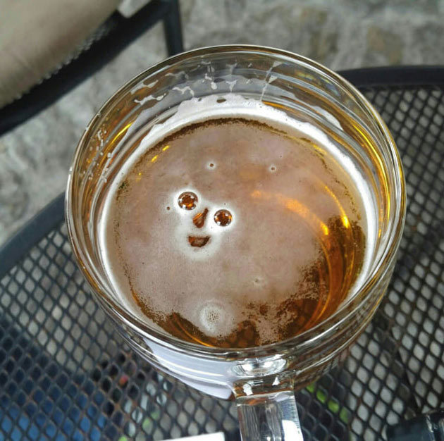 Get yourself someone who's as happy to see you as this beer is happy to see me