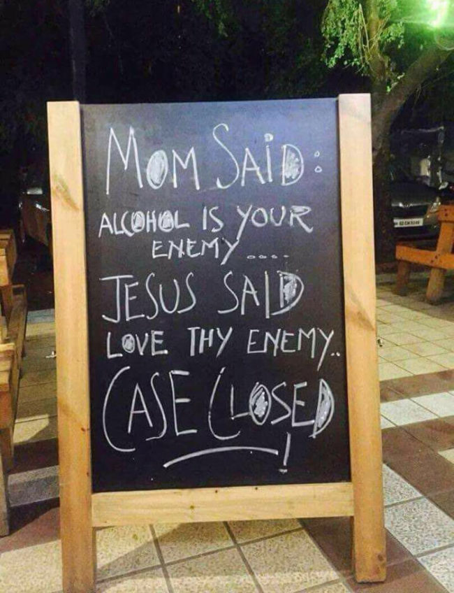 Alcohol is your enemy