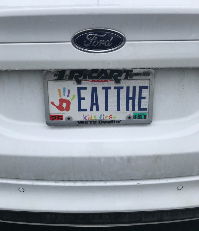 This license plate I found today