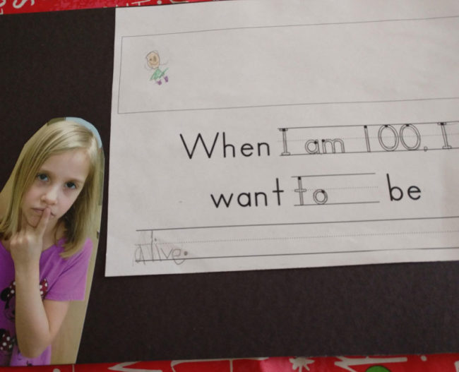 When I am 100, I want to be..