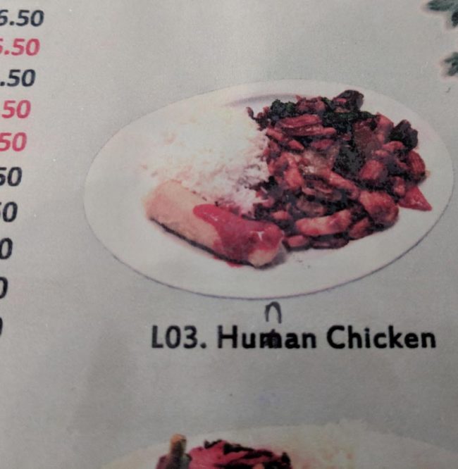 When your local Chinese restaurant serves exotic meat..