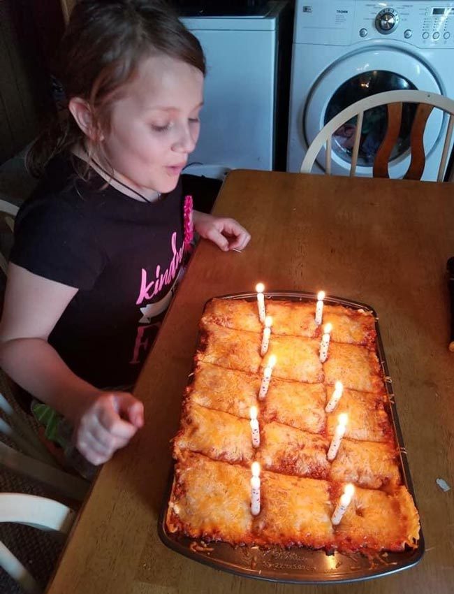 For her tenth birthday, my daughter wanted lasagna. Sure thing kid