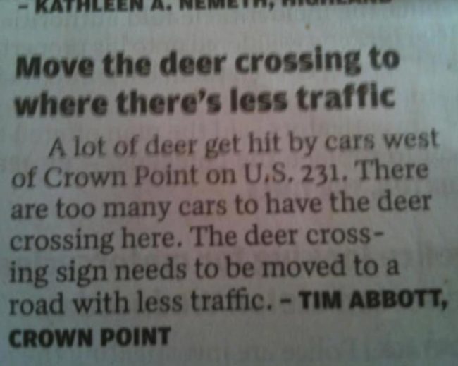 Just move the crossing