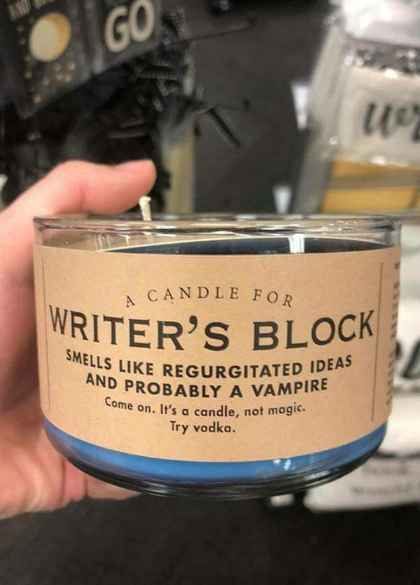 A Candle for Writer's Block