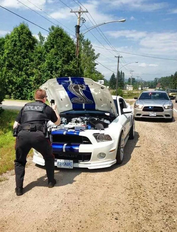 We take being pulled over seriously here in Canada