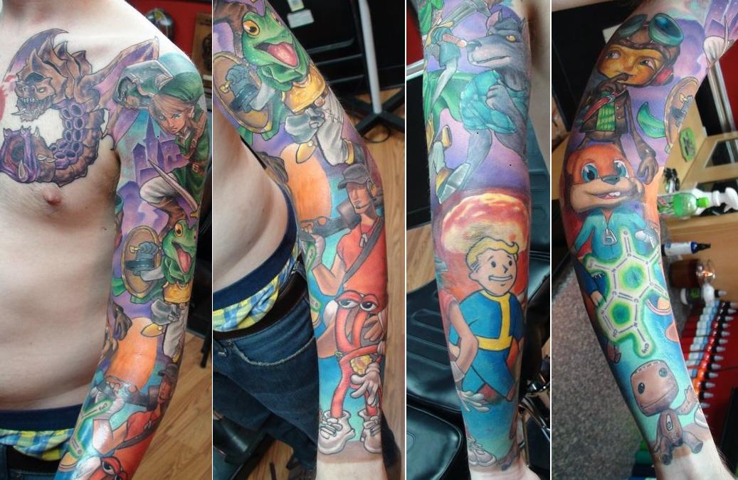 5 Amazing Retro Video Game Tattoos  GameSkinny