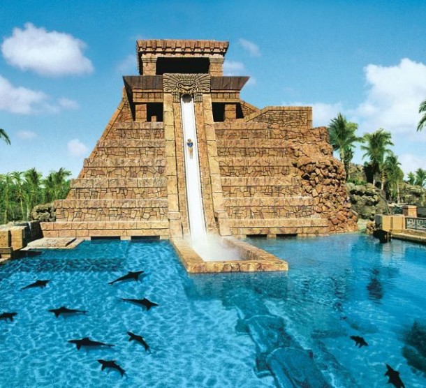 Scariest Water Slide Of The World Leap Of Faith Atlantis Bahamas