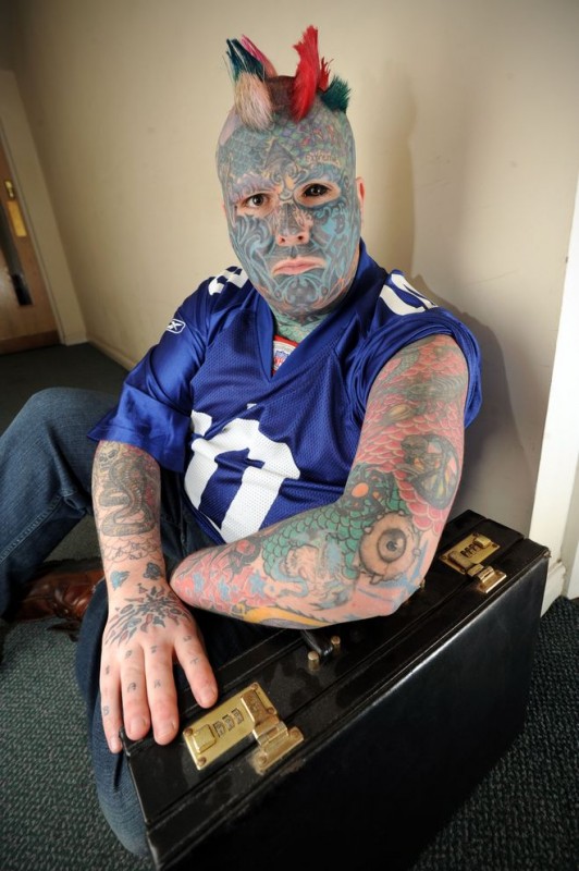 Check Out Most Tattooed Man in Britain – Odd