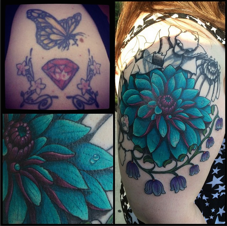 Botanical Coverup (In Progress) by Chris Sparks, Gully