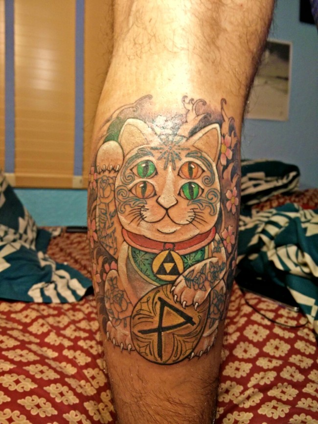 Four eyed Lucky Cat By Eric Jazvac(Juice) @ No Hard Feelings Coral Springs Florida.
