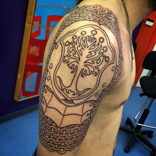 Half sleeve in progress by Josh Goore, St. Louis MO, Thunderdome Tattoos