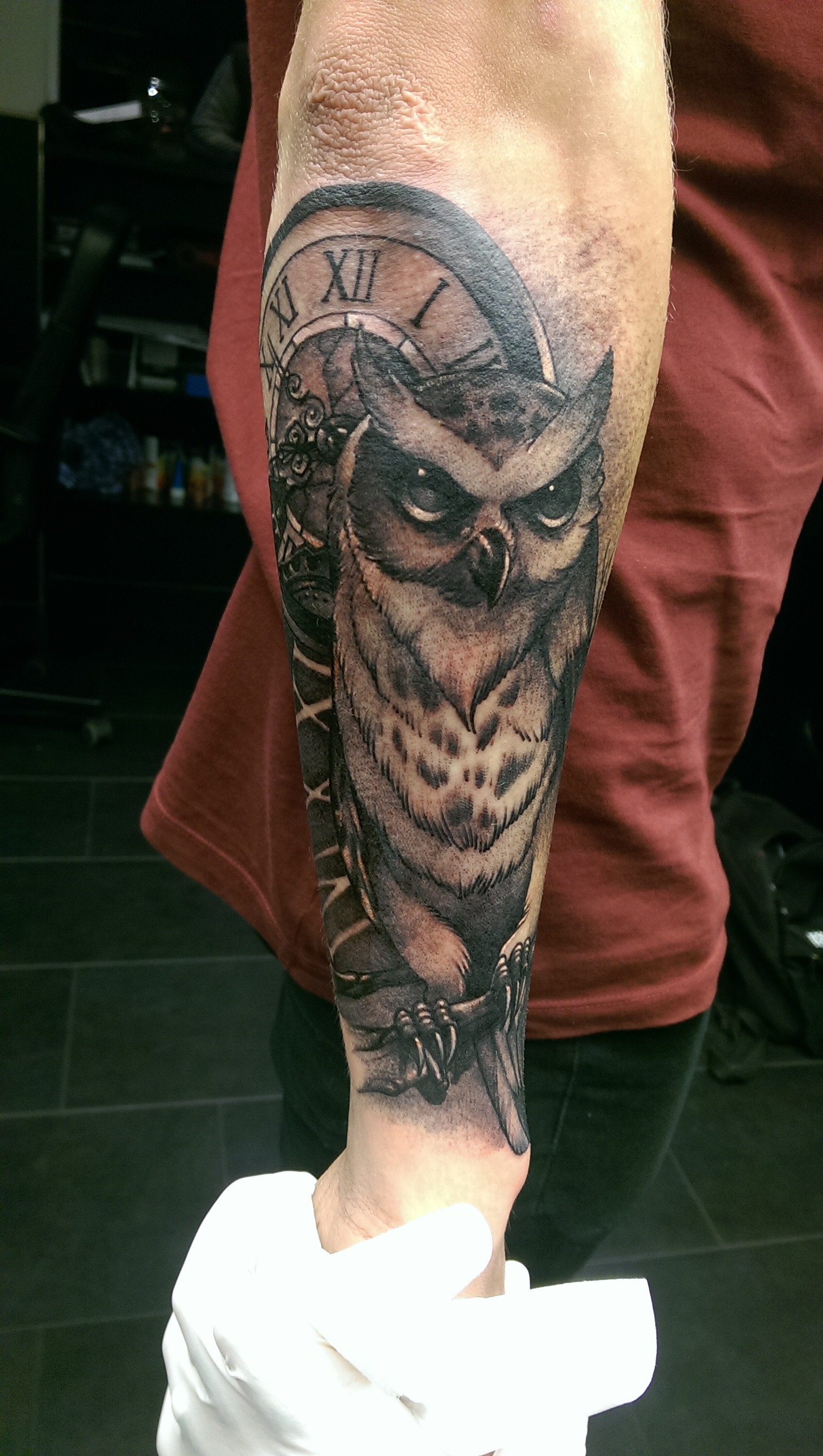 Starting on my right- arm sleeve. Made by Ruben Denmark 