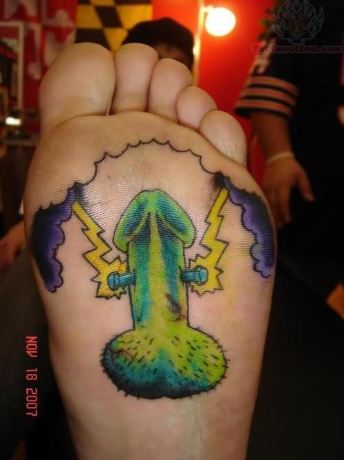 under the feet tattoo