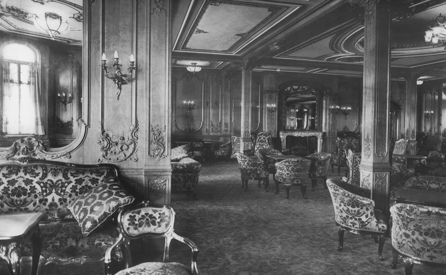 The First Class Lounge on the RMS Titanic