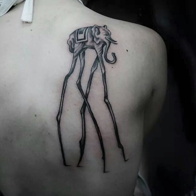 Dali Back Tattoo