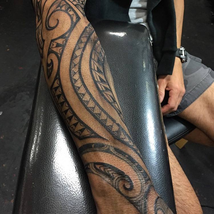 Full Sleeve Tribal Design