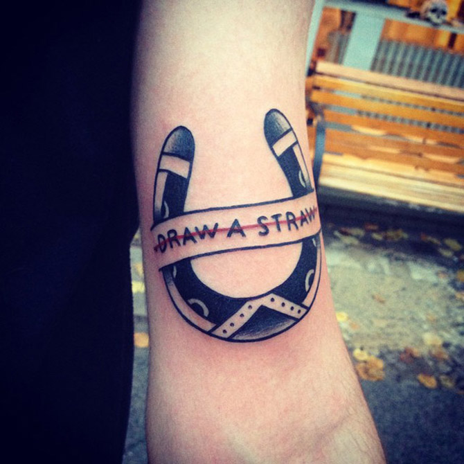 Horse Shoe Tattoo