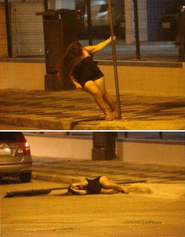 Street pole dance