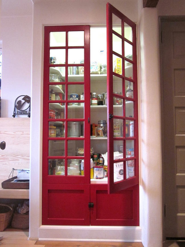 Phone Booth Pantry Doors