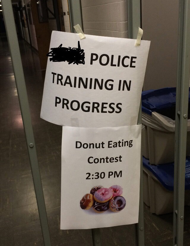 Cop Donut Eating Competition