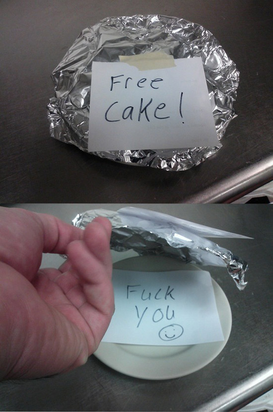 Free Cake Prank