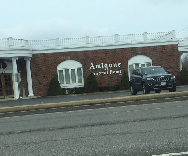 Punniest funeral home?
