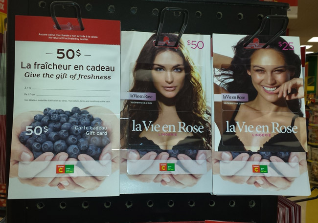 Gift Card Placement