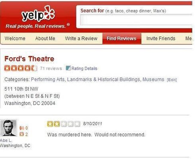 Lincoln Yelp Review