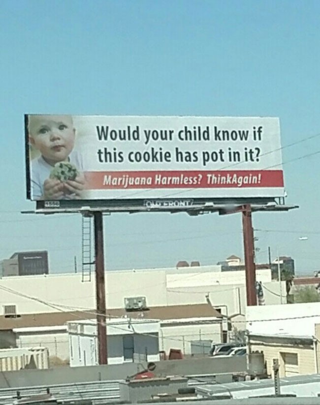 You convinced me, billboard. I'll never feed my child again.