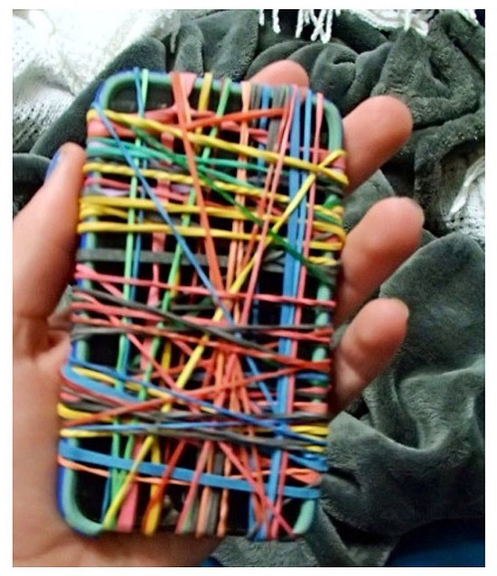 Rubber band prank