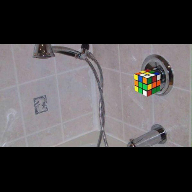 Rubik's Cube shower