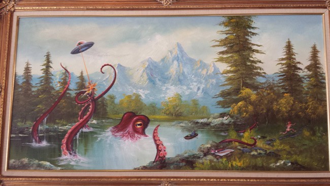 My favorite painting in a local coffee shop