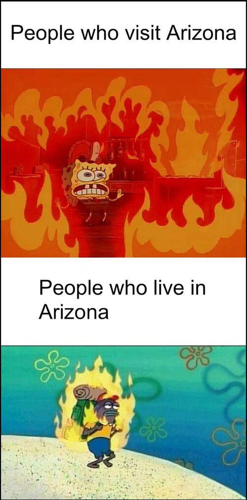 In celebration of Arizona's first 100° day of the season...