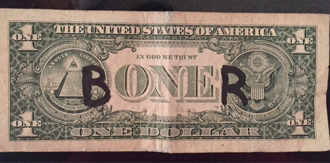 Boner Dollar Graffiti
