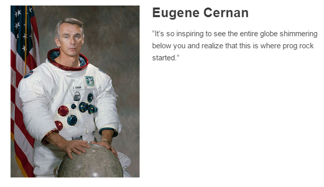Eugene Cernan describes space