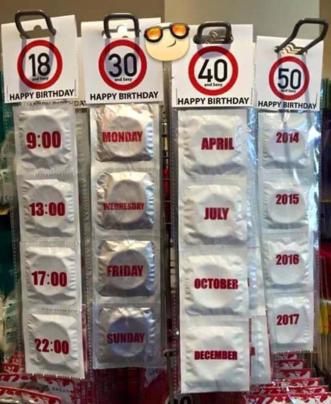 Funny Birthday Condoms