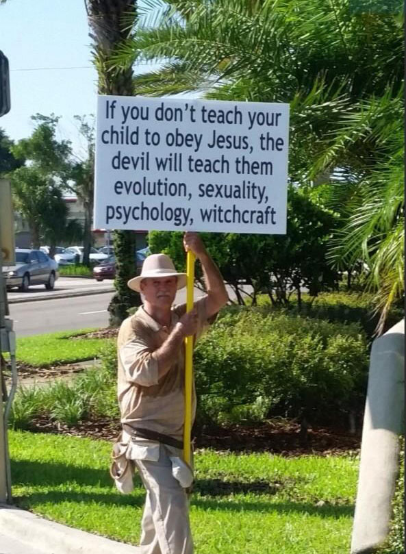 Funny Satan Sign
