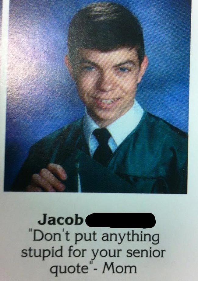 Funny Senior Quote