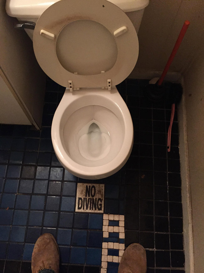 No Diving Toilet